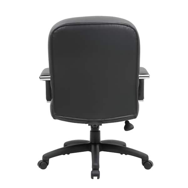 Executive Mid Back Office Chair - Black by Boss Office Products