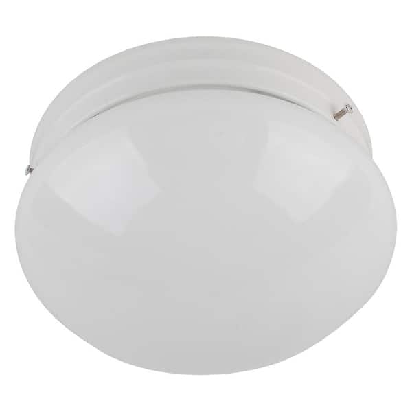 Illumine 1-Light White Flushmount