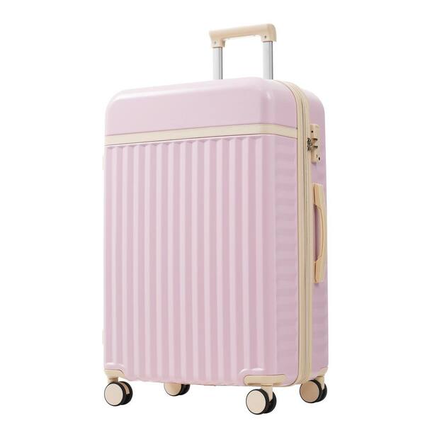 Tatahance 3-Piece Pink Hardside Spinner Wheels Luggage Set with