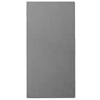 Grey Fabric Rectangle 24 in. x 48 in. Sound Absorbing Acoustic Insulation Wall Panels (2-Pack)