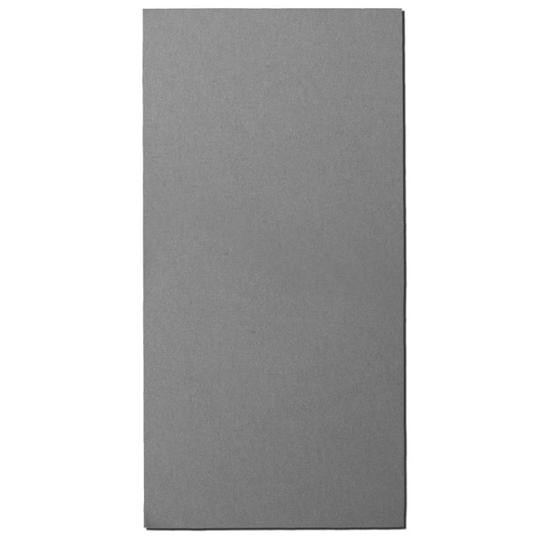 Unbranded Grey Fabric Rectangle 24 in. x 48 in. Sound Absorbing Acoustic Insulation Wall Panels (2-Pack)