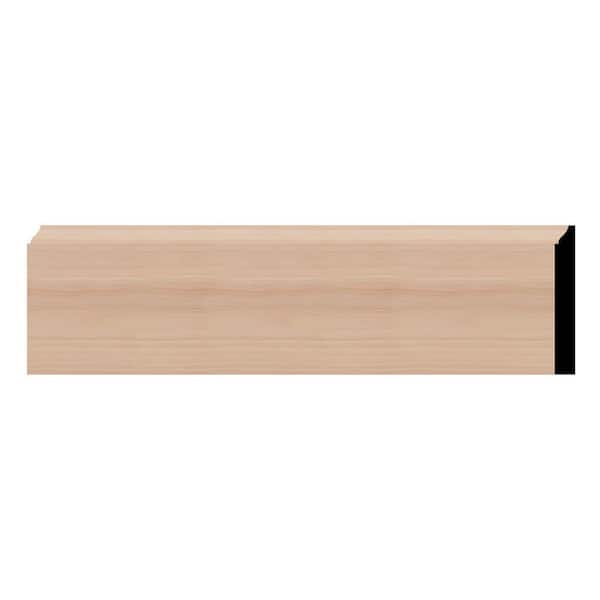 WM618 0.56 in. D x 5.25 in. W x 96 in. L Wood Cherry Baseboard Moulding