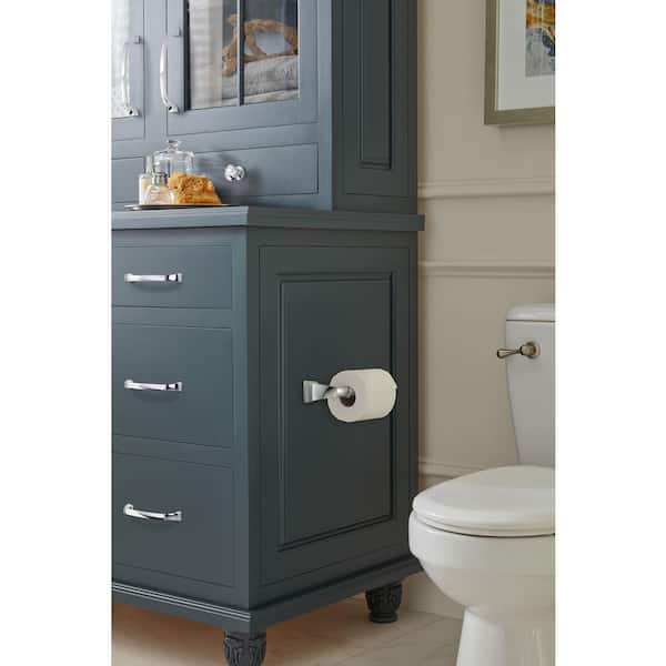 Revitalize 7-7/8 in. (200 mm) L Single Post Toilet Paper Holder in Chrome