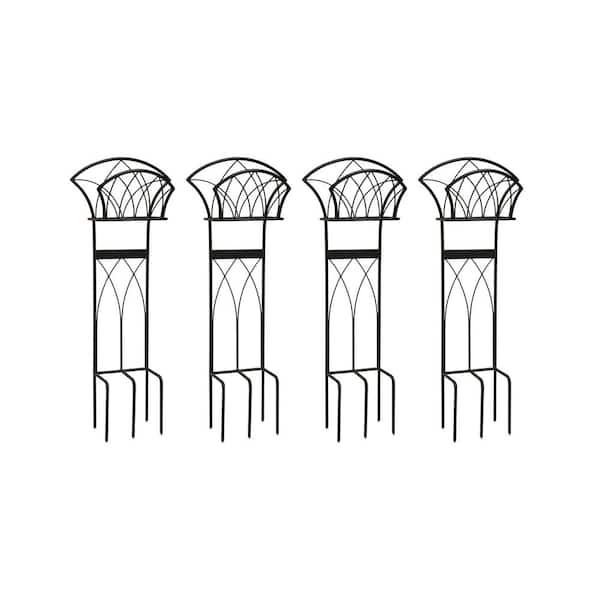 LIBERTY GARDEN Steel Decorative Garden Hose Stand with Gothic Design (4-Pack)
