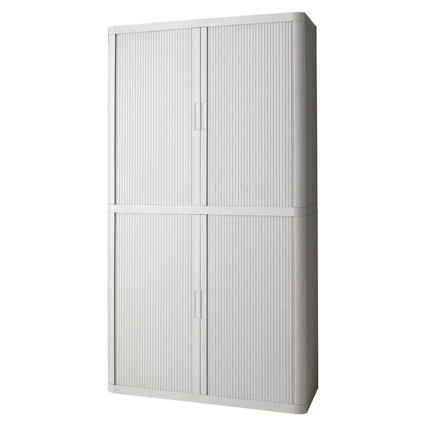 Unbranded Paperflow easyOffice 80 in. Tall with 4-Shelves Storage Cabinet in Grey