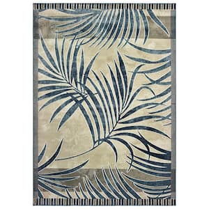 Panama Jack Original Palm Blueberry 1 ft. 10 in. x 3 ft. Accent Rug