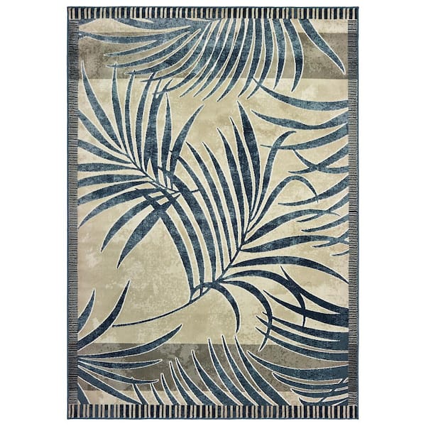 United Weavers Panama Jack Original Palm Blueberry 7 ft. 10 in. x 10 ft. 6 in. Area Rug