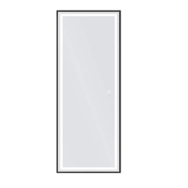 Unbranded 64.2 in. x 21.3 in. Modern Rectangle LED Metal Framed Accent Mirror