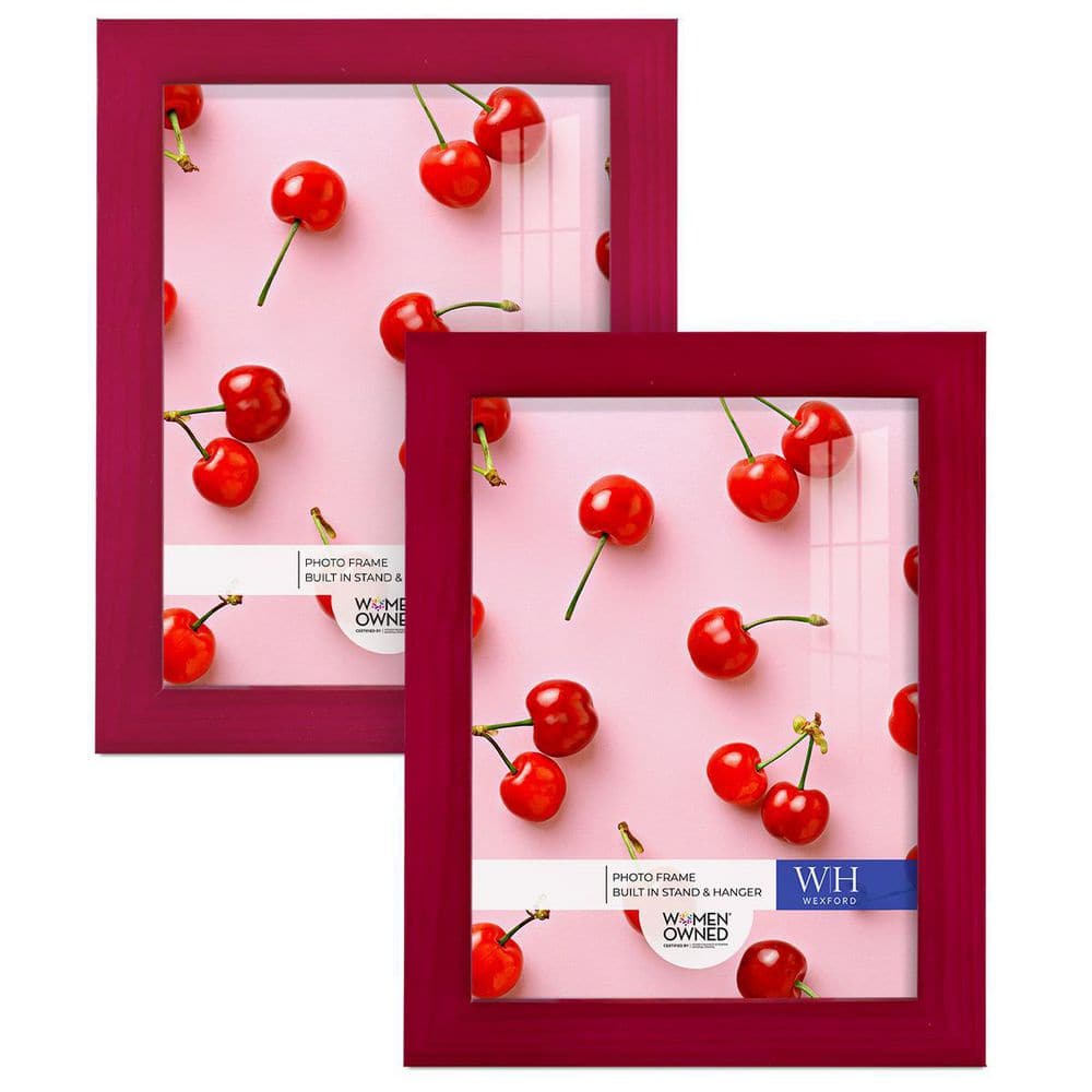 Wexford Home Textured 3.5 in. x 5 in. Red Picture Frame (Set of 6) WF107A-6  - The Home Depot