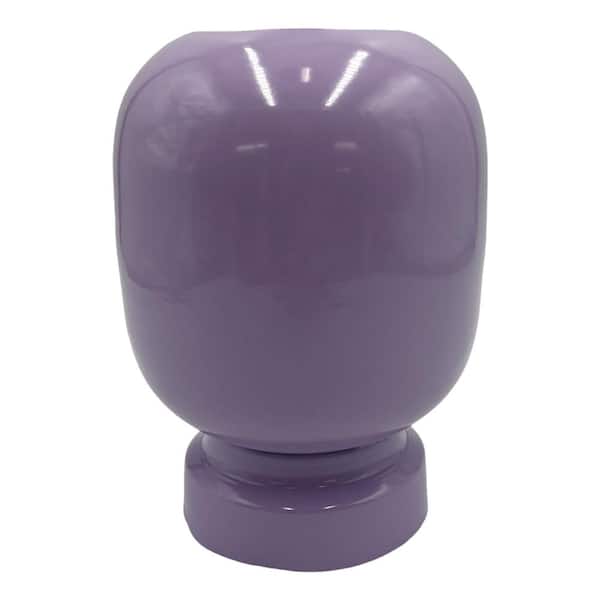 Purple 8 in. Iron Metal Round Planter Bud Vase