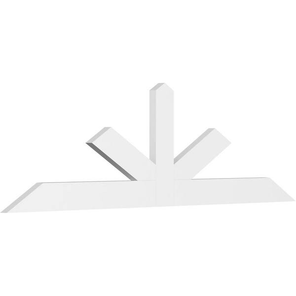 Ekena Millwork Saratoga 96 in. W x 28 in. H x 2 in. D Signature Polyurethane Bracket