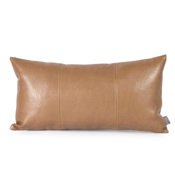 Marley Forrest Avanti Browns and Tans Solid Polyester 5 in. x 22 in. Throw Pillow