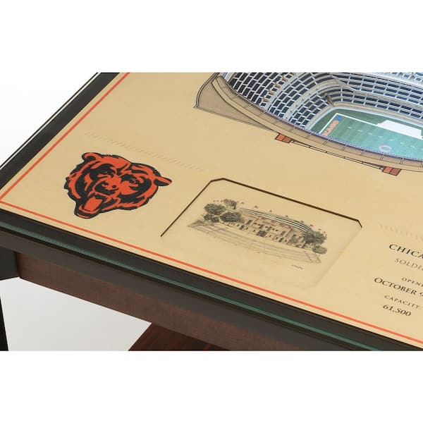 Chicago Bears NFL StadiumView Layered Wood Christmas Ornament