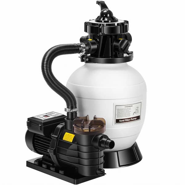 12 in. 100 sq. ft. Sand Filter with 1/3 HP 2080 GPH Above Ground Pool Pump and Timer