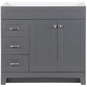 Thornbriar 36 in. W x 22 in. D x 34 in. H Bath Vanity Cabinet without Top in Cement