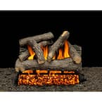 Dundee Oak 18 in. Vented Propane Gas Fireplace Log Set with Complete Kit, Safety Pilot Lit