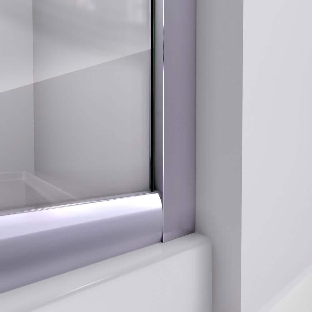 Prime 38" Round Frameless Shower Enclosure with Frosted Glass