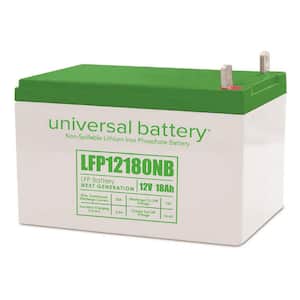12.8-Volt 18 Ah Lithium LFP Rechargeable Battery with Nut & Bolt Terminals