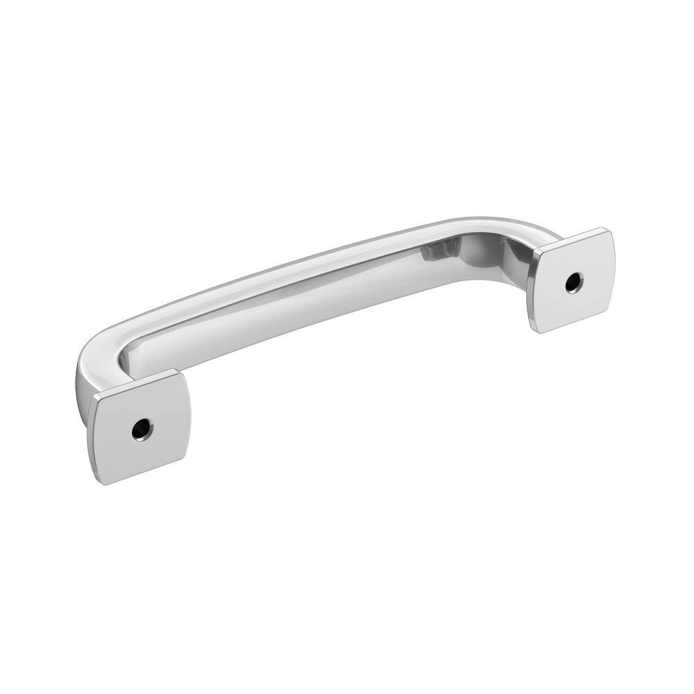 Polished Chrome 3-3/4 Inch Cabinet Drawer Pull Bar