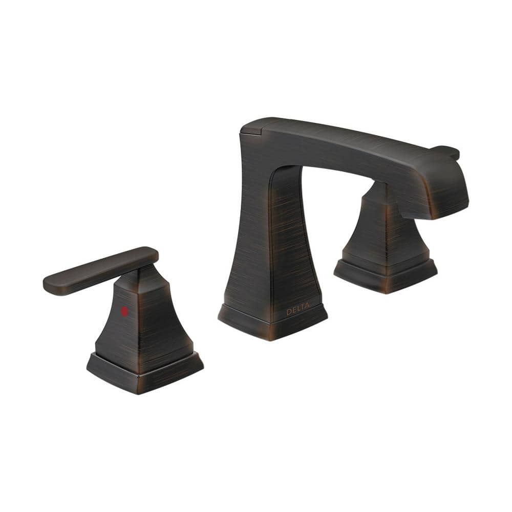 Delta Ashlyn 8 in. Widespread 2Handle Bathroom Faucet with Metal Drain Assembly in