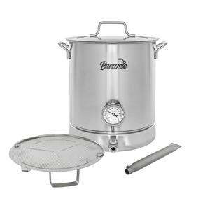 10 Gal/ 40 Quart Stainless Steel Home Brew Kettle w/Dual Filtration