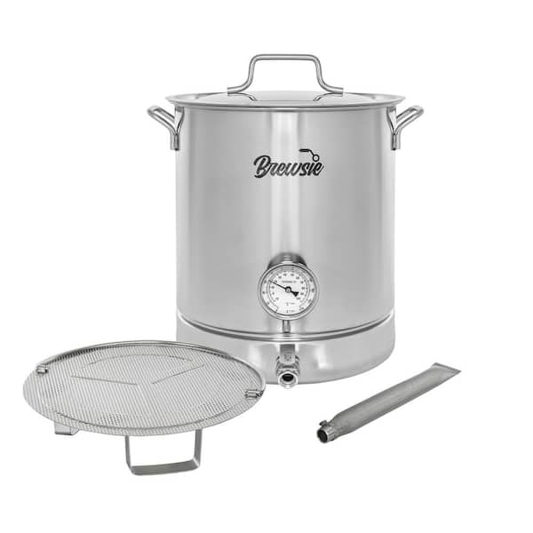 Concord 16 Gal/ 64 QT Stainless Steel Home Brew Kettle w/Dual Filtration