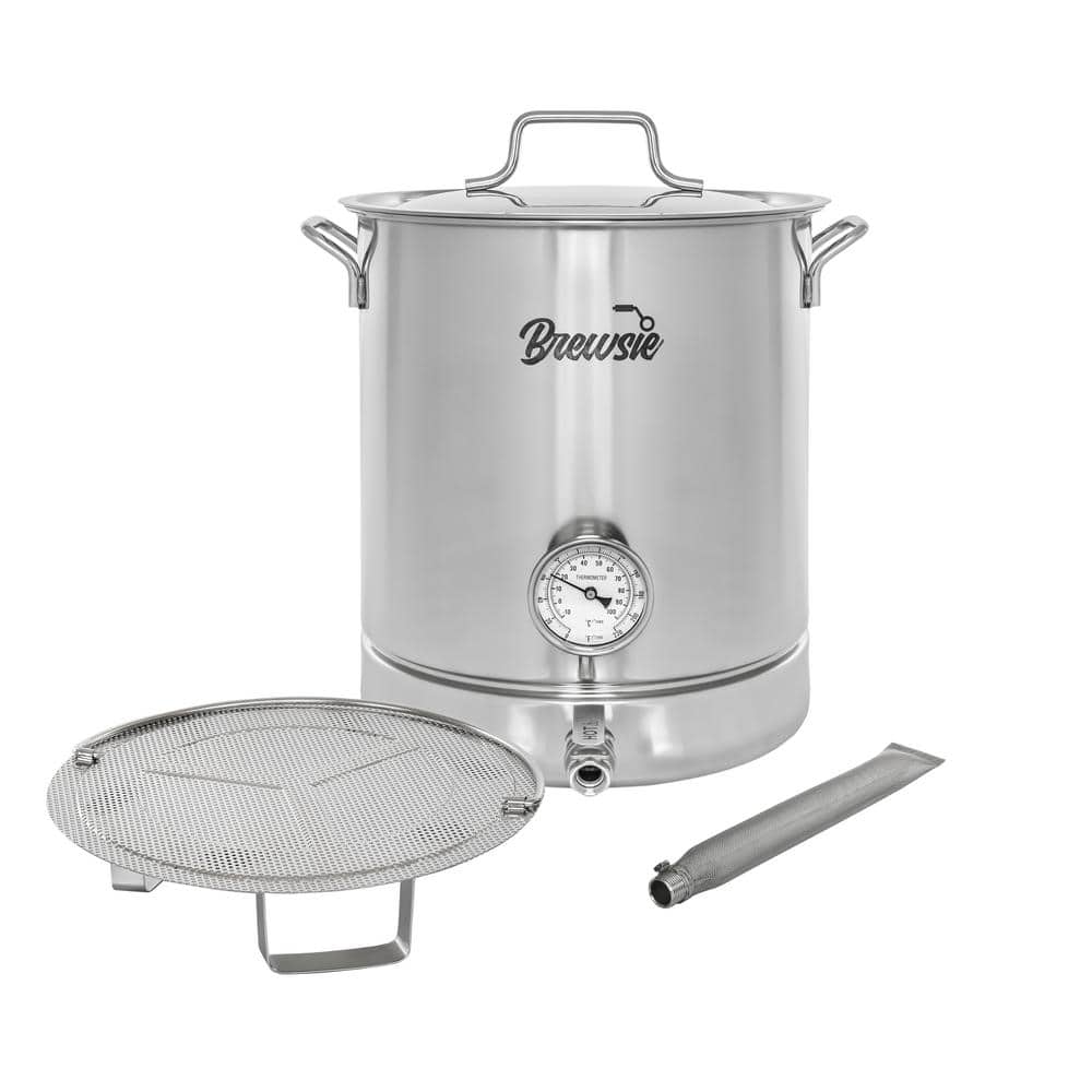 64 QT Stainless Steel Home Brew Kettle with Dual Filtration