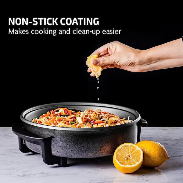 nonstick electric round griddle from
