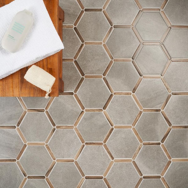 Ivy Hill Tile Samara Cemento Gray 8.66 in. x 9.84 in. Matte