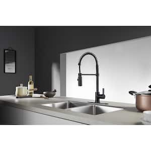 Continental Single-Handle Pull-Down Sprayer Kitchen Faucet in Naples Bronze