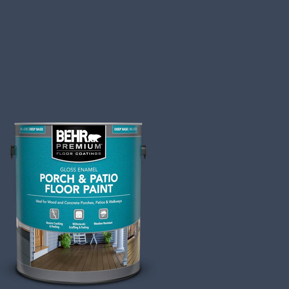 1 gal. #590F-7 Peaceful Night Gloss Enamel Interior/Exterior Porch and Patio Floor Paint price history on PriceWatchPro