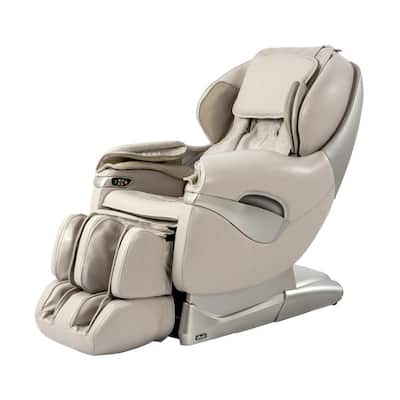 Pro Series Tan Faux Leather Reclining Massage Chair