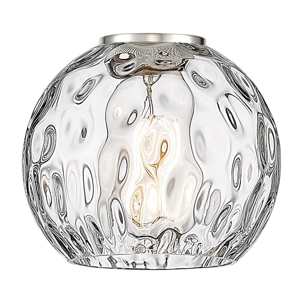 Athens Matte Black Mini Pendant Light with Clear Glass Shade