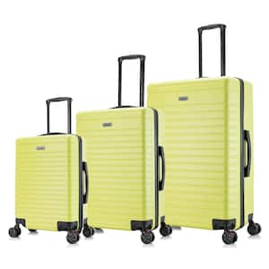 Deep Lightweight Hardside Spinner 3-Piece Luggage Set 20 in., 24 in., 28 in. in Green