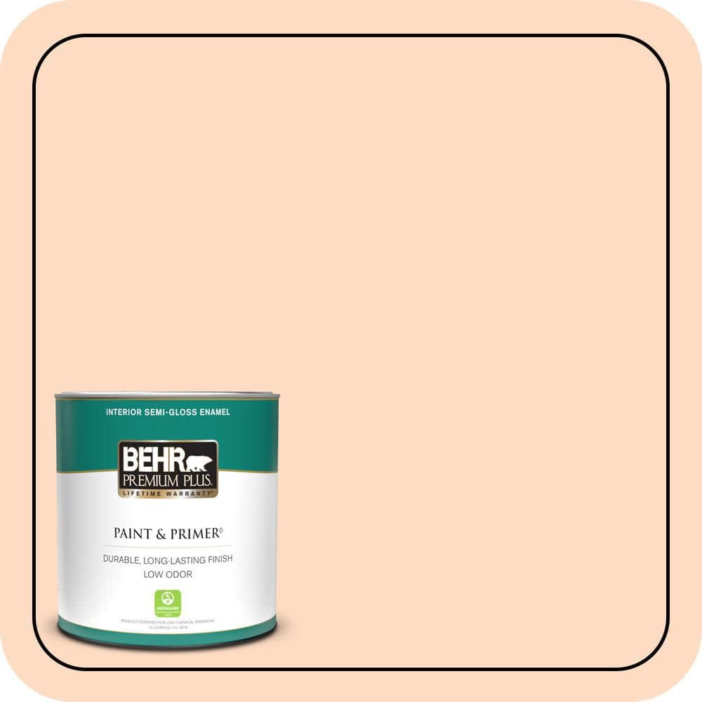 1 qt. #250A-3 Whispering Peach Semi-Gloss Enamel Low Odor Interior Paint & Primer price history on PriceWatchPro