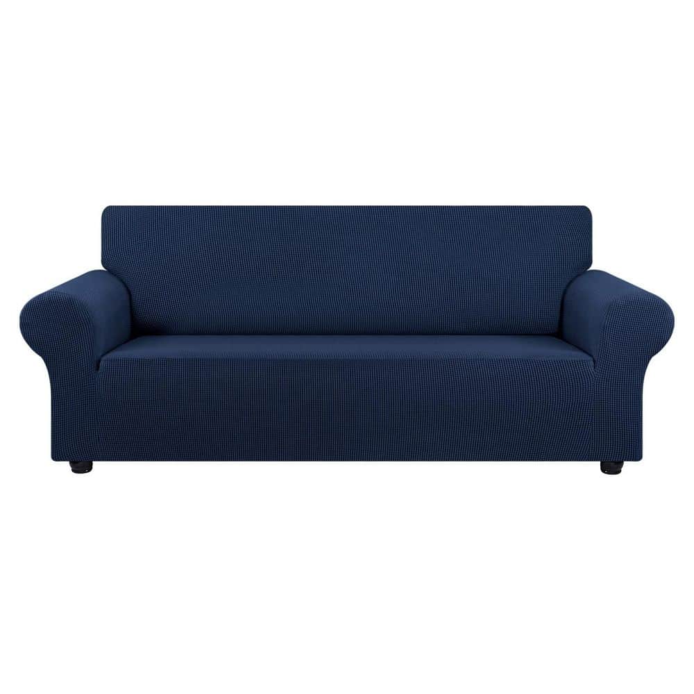 "Large Stretch Sofa Cover Slipcover for 3-Cushion Couch (78""- 94"") Furniture Protector with Elastic Bottom-Navy Blue" price history on PriceWatchPro