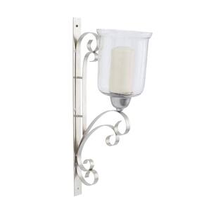 Silver Metal Wall Sconce