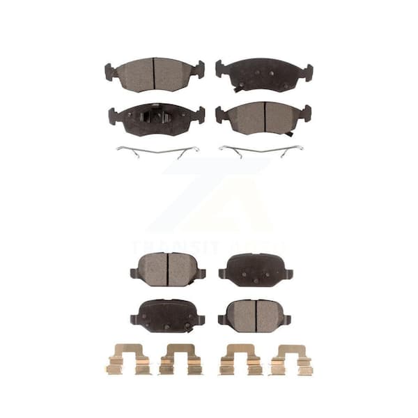 TEC Front Rear Ceramic Brake Pads Kit For Fiat 500 KTC-100252