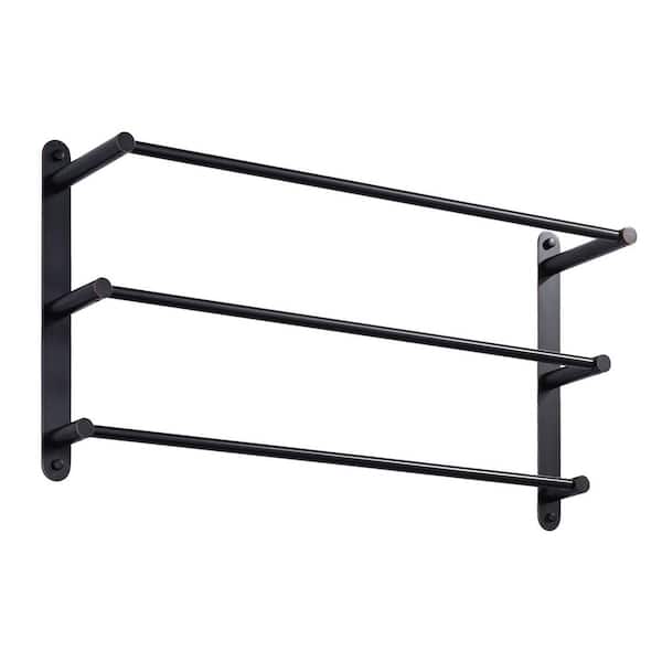 24 in. Bathroom 3-Tiers Towel Rack Wall Mount Towels Shelves/Bars in Stainless Steel Oil Rubbed Bronze