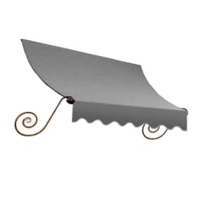 7.38 ft. Wide Charleston Window/Entry Fixed Awning (24 in. H x 12 in. D) Gray
