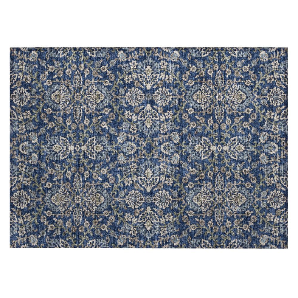 Chantille Machine Washable Indoor/Outdoor Abstract ACN2634 Navy 2 ft. x 3 ft. Accent Rug price history on PriceWatchPro