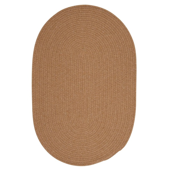 Home Decorators Collection Edward Gold 2 ft. x 6 ft. Braided Runner Rug