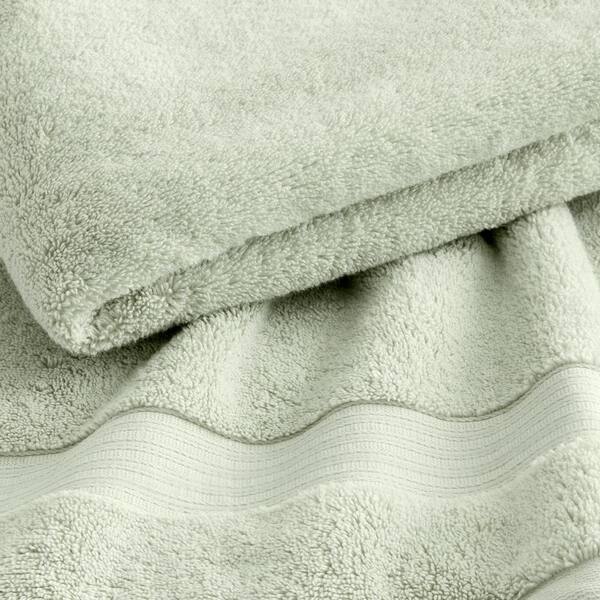 Home Decorators Collection Egyptian Cotton Sage Green Bath Sheet (Set of 4)  AT17764_Sage - The Home Depot