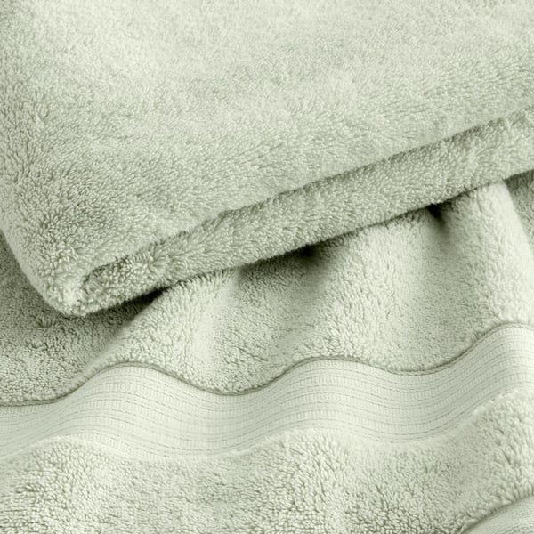 Home Decorators Collection Egyptian Cotton Sage Green Bath Sheet (Set of 4)