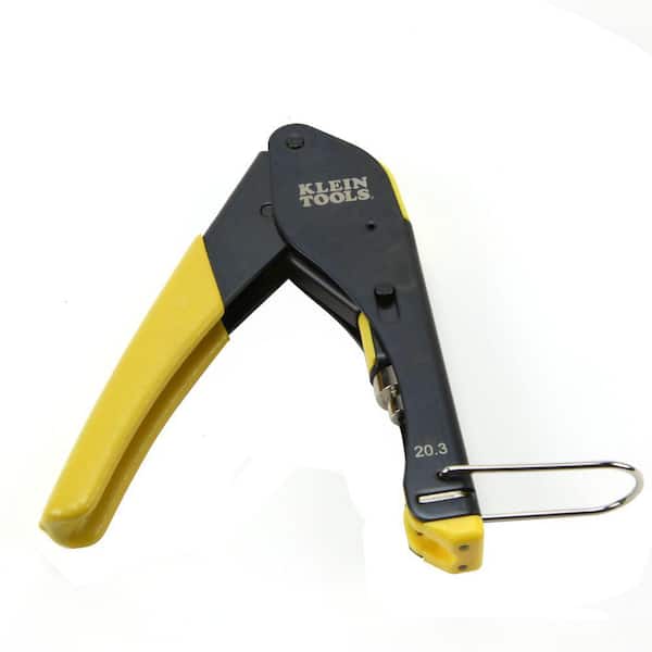 Klein Tools Ratcheting Data Cable Crimper / Stripper / Cutter VDV226011SEN  - The Home Depot
