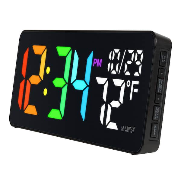 La Crosse Technology Color Changing LED Clock with Indoor