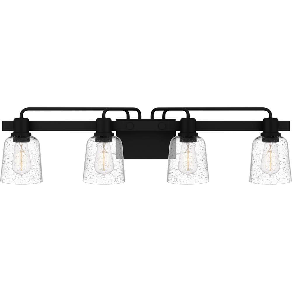 Lydia 34 in. 4-Light Matte Black Vanity Light price history on PriceWatchPro