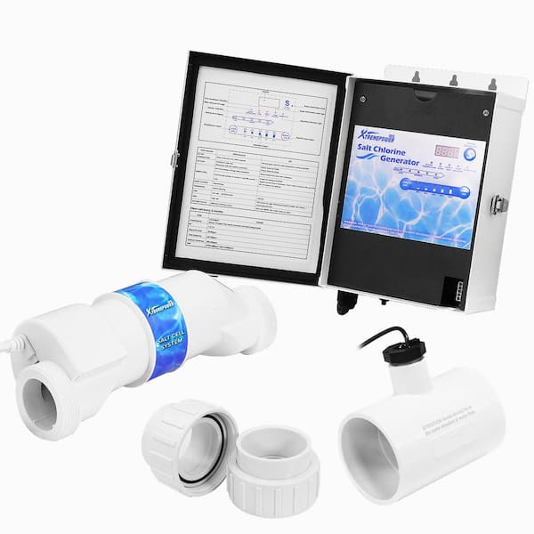 15,000 Gal. In-Ground Pool Salt Water Chlorine Generator Chlorinator System with Flow Switch and Salt Cell