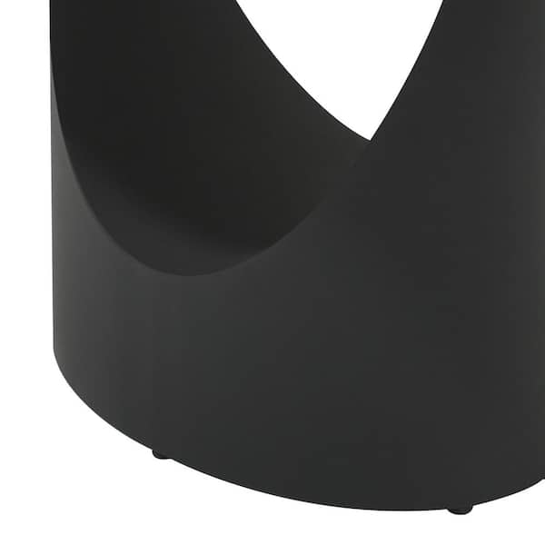 55 in. Black Sintered Stone Tabletop with Pedestal Dining Table with Black Base (Seats 4)