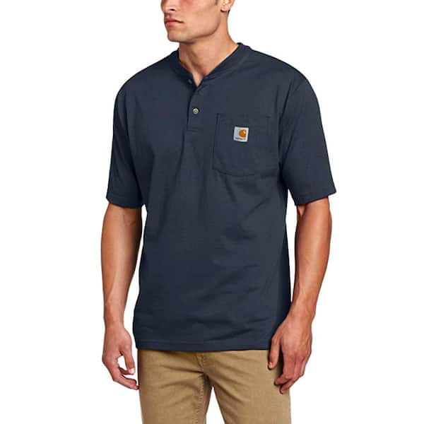 Carhartt Men's Regular XXX Large Bluestone Cotton Short-Sleeve T-Shirt  K84-BLS - The Home Depot